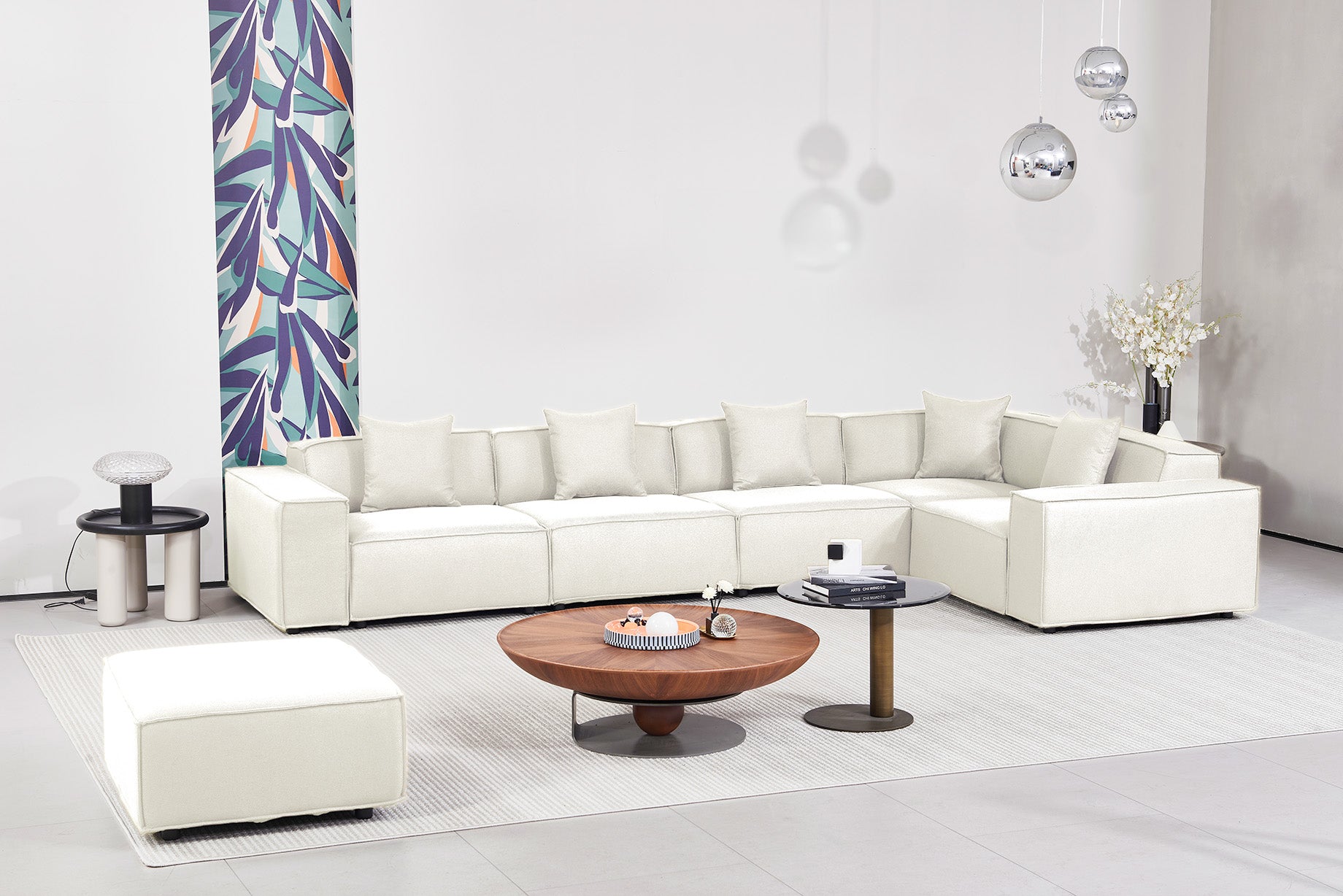 Versaluxe Sectional Left Corner Set in Begie