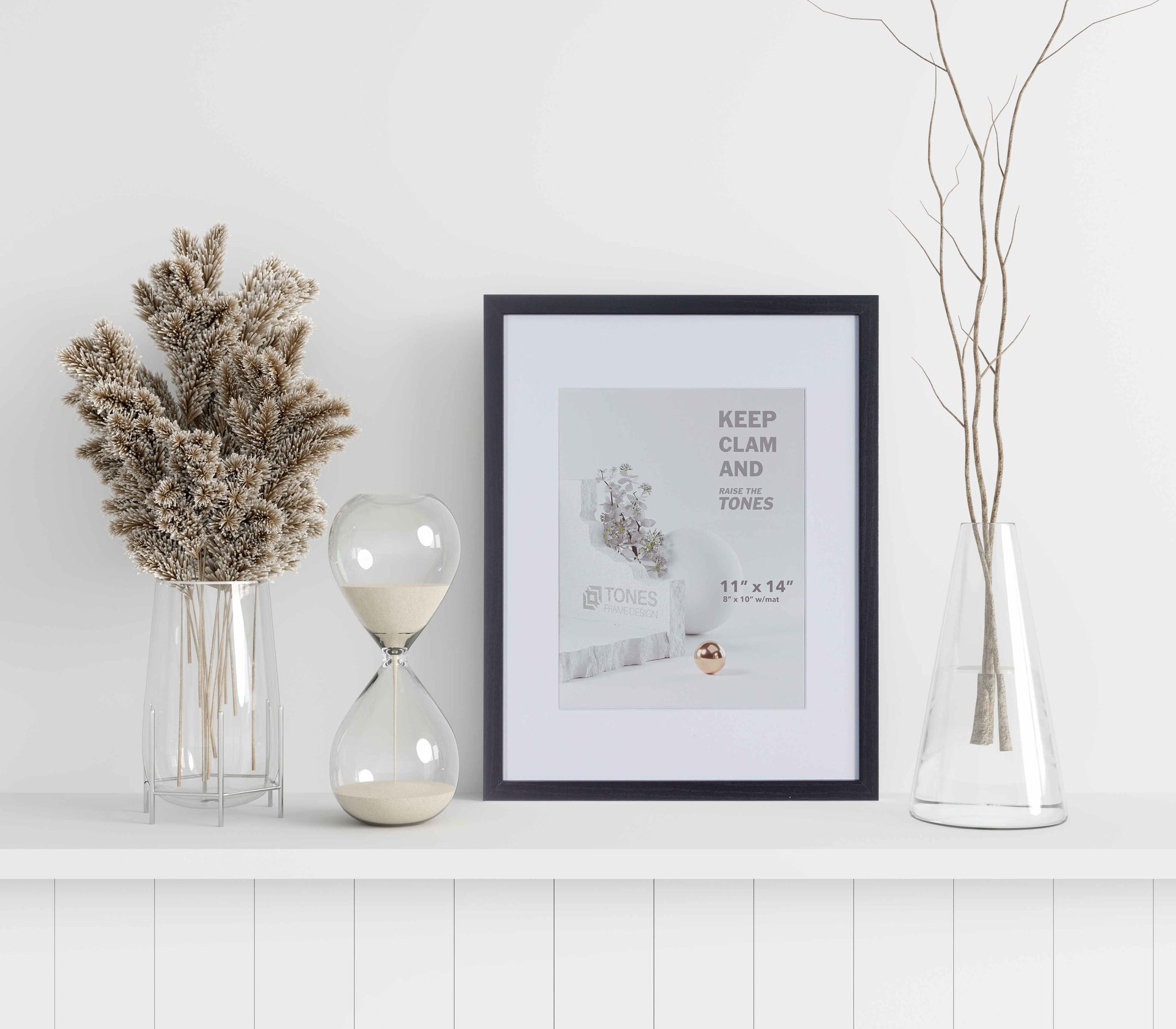 Tones 11x14 Dendro Wooden Frame | Black