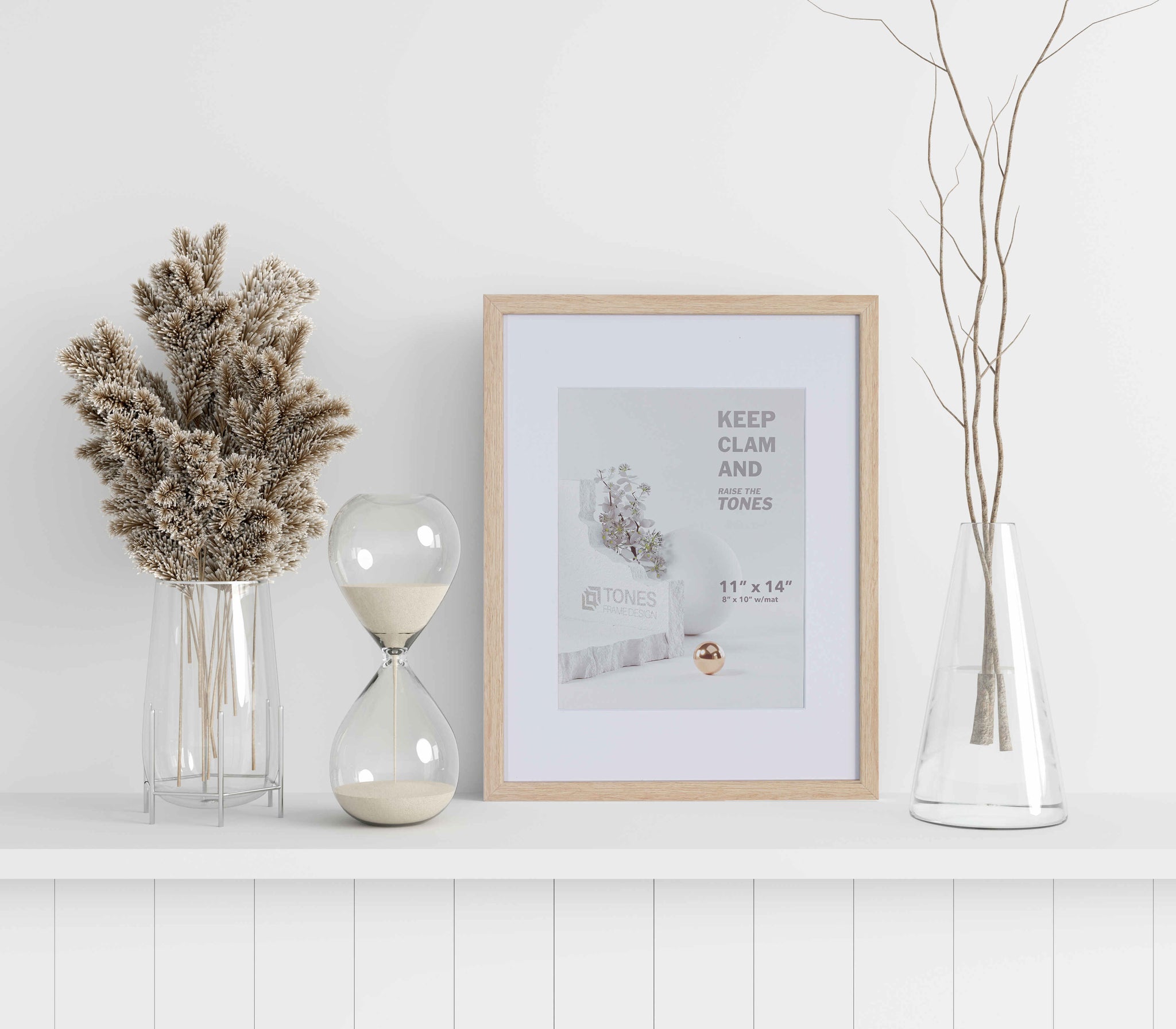 Tones 11x14 Dendro Wooden Frame| Nature Colour