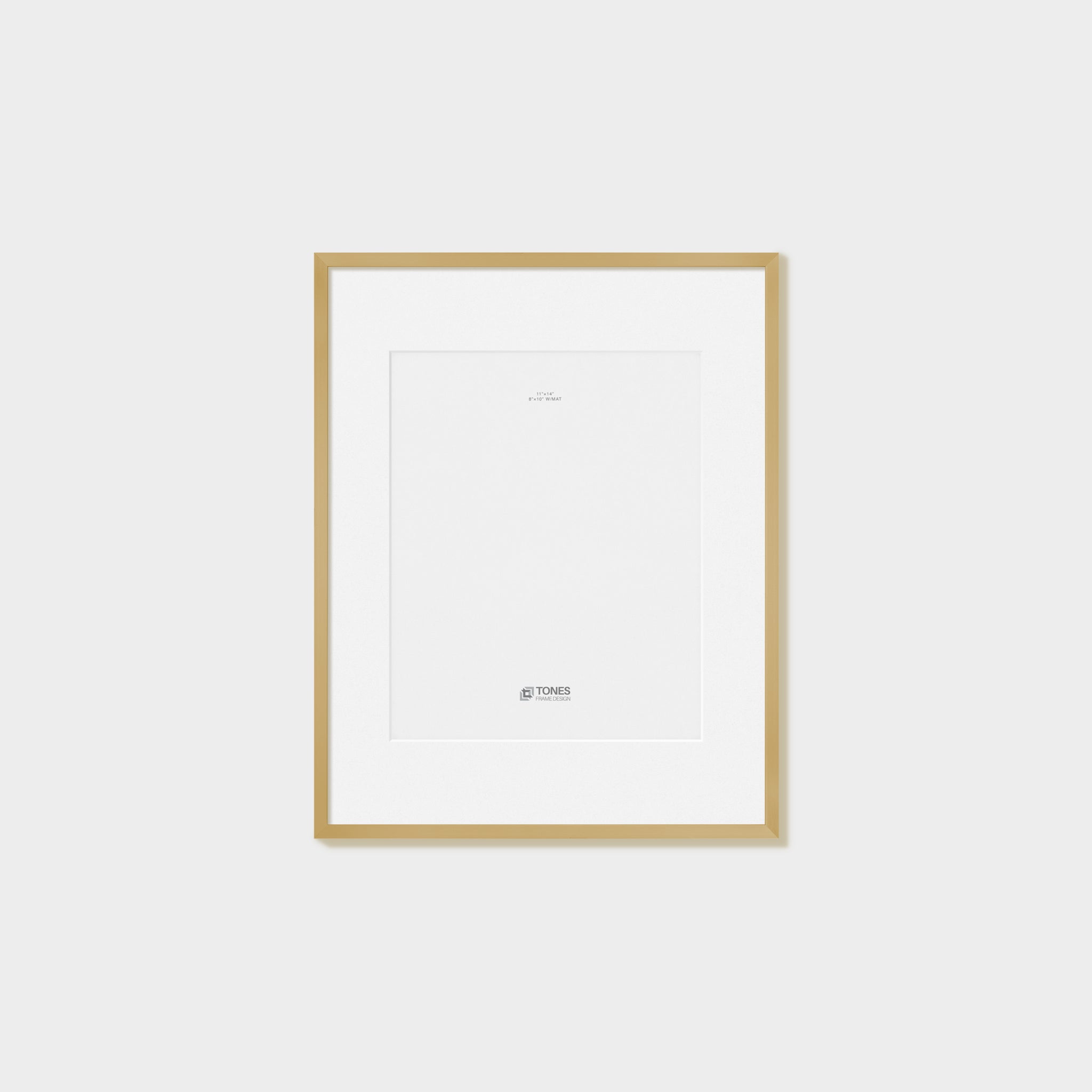 Tones 11x14 Metal Picture Frame | Gold