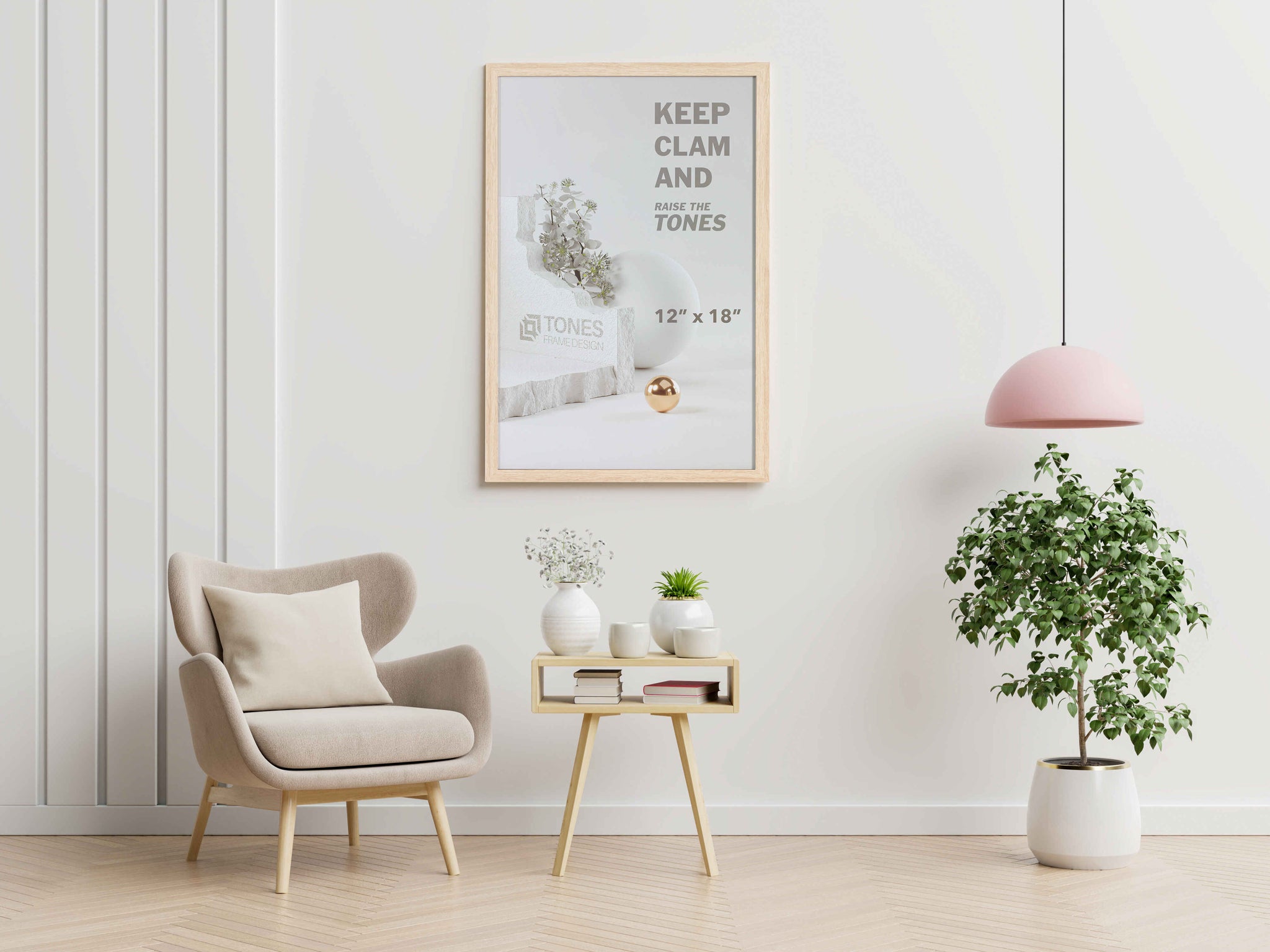 30x46 cm Dendro Wooden Gallery Frame _| Tones Picture Frame Design