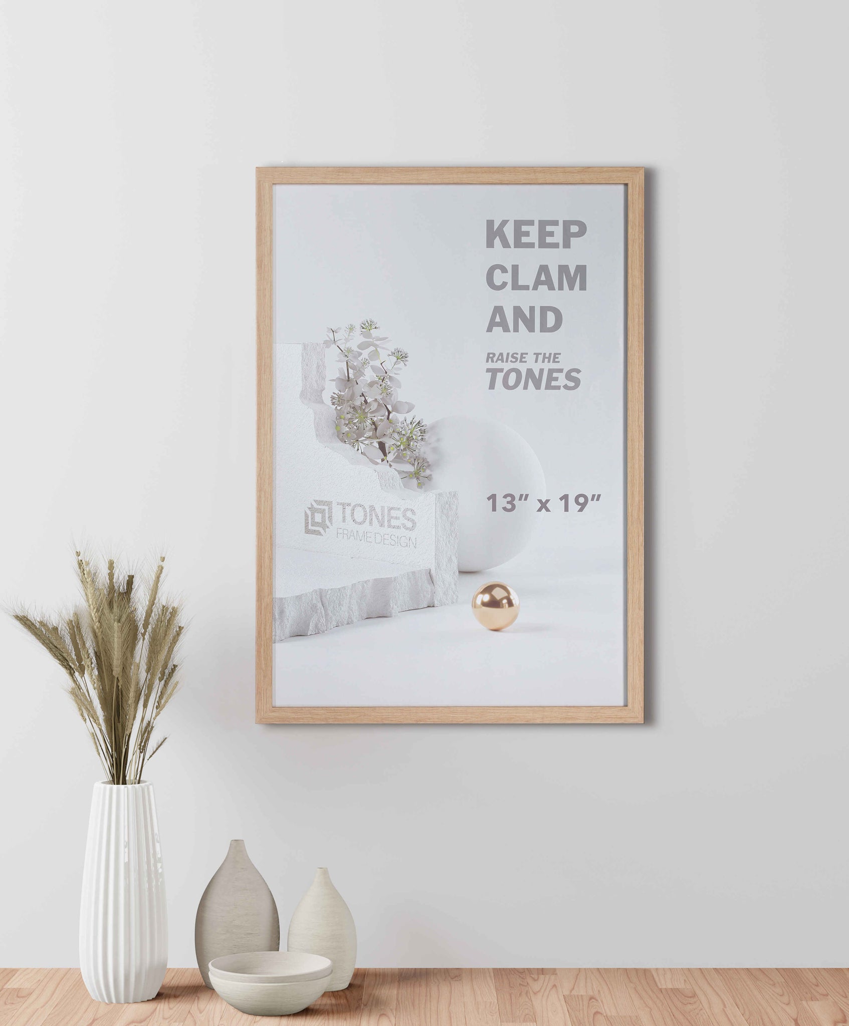 Natural Picture Frame_TONES| 13x19 Dendro Wooden Picture Frame