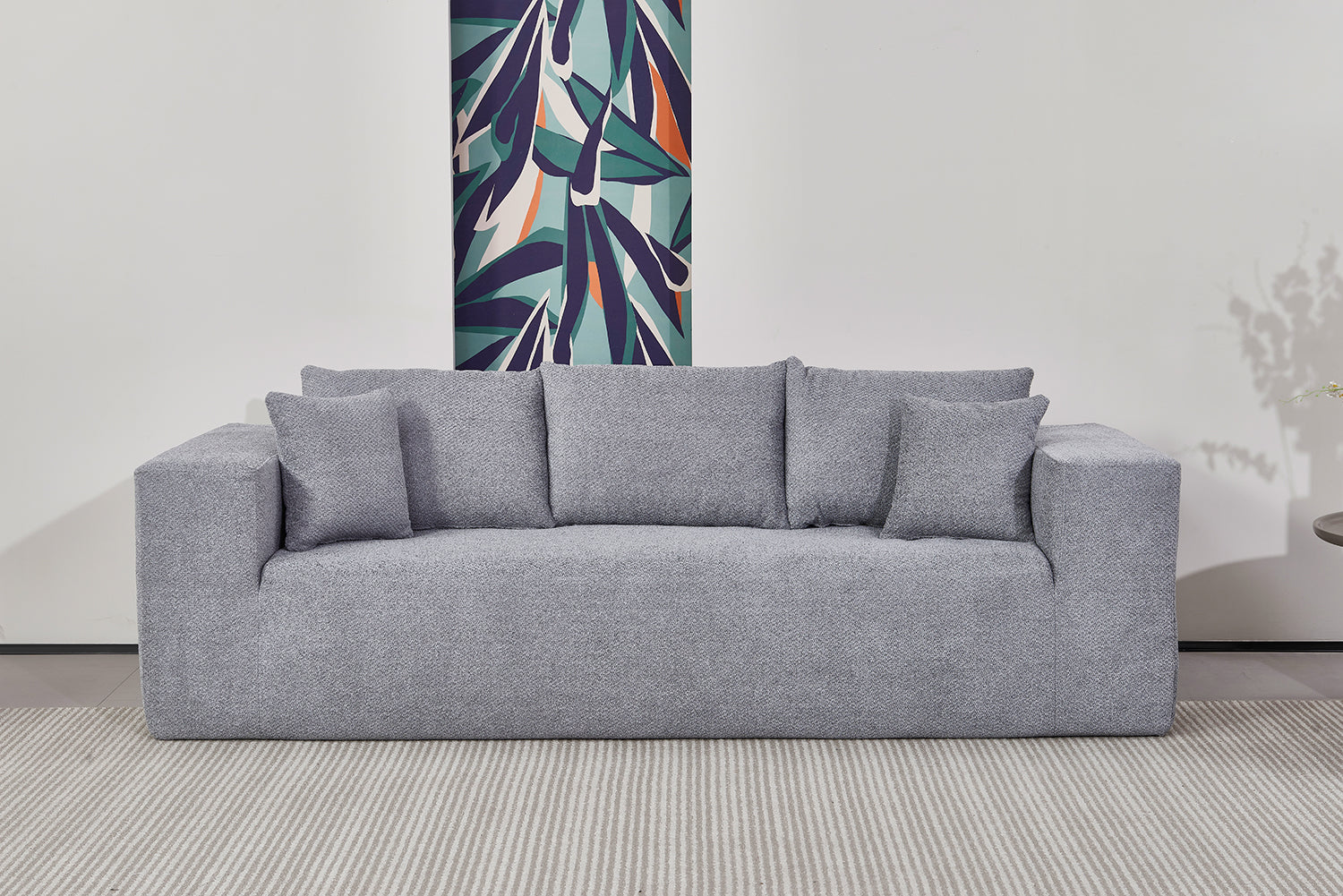 Elegant flex Grey Triple-Seat Sofa