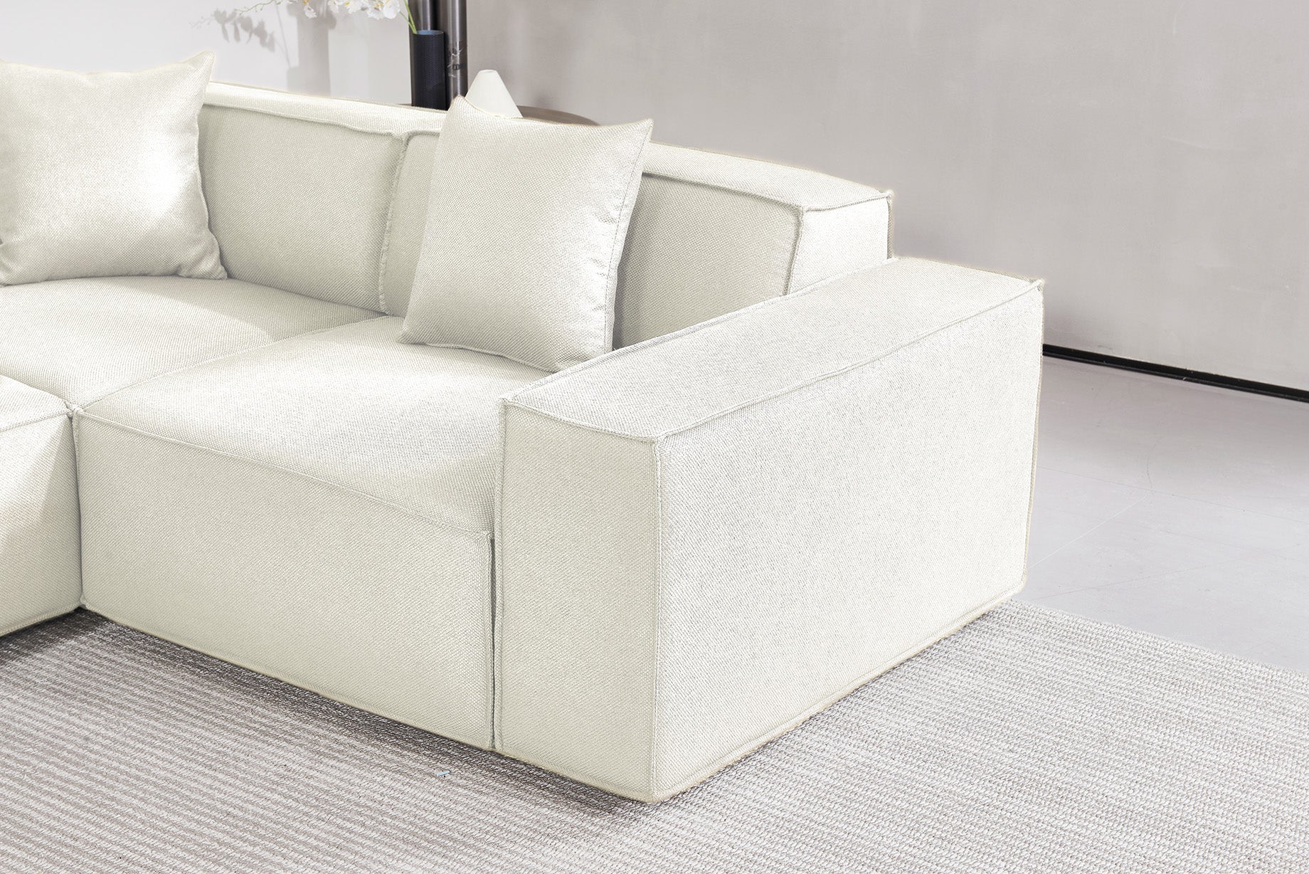Versaluxe Sectional Left Corner Set in Begie