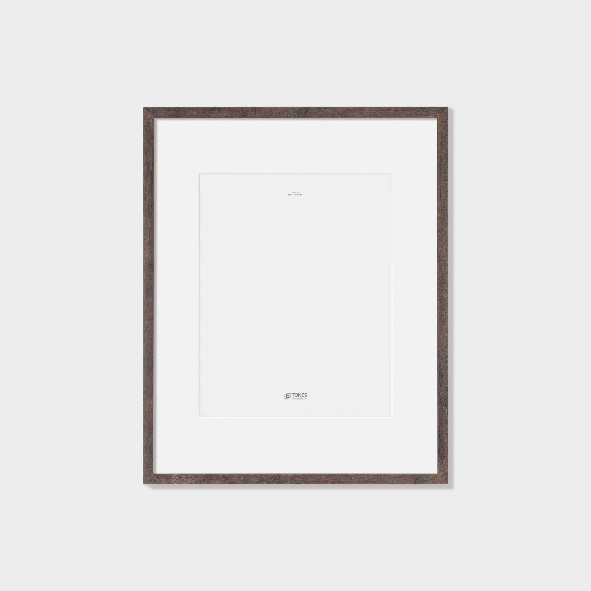 Tones 16x20 Metal Picture Frame | Wall Hanging Poster or Photo Frame With Mat 11x14