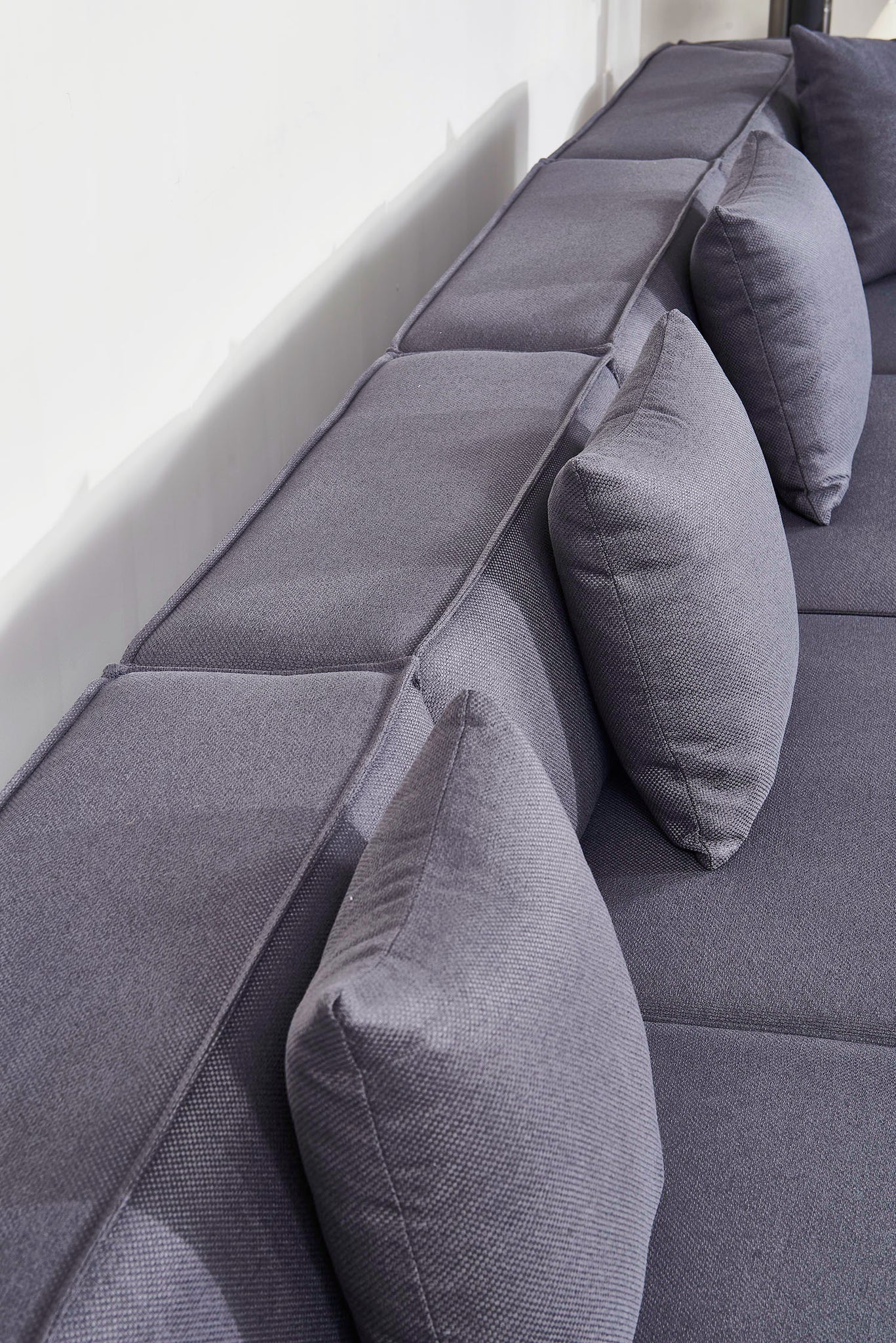 Versaluxe Sectional Left Corner Set in Grey