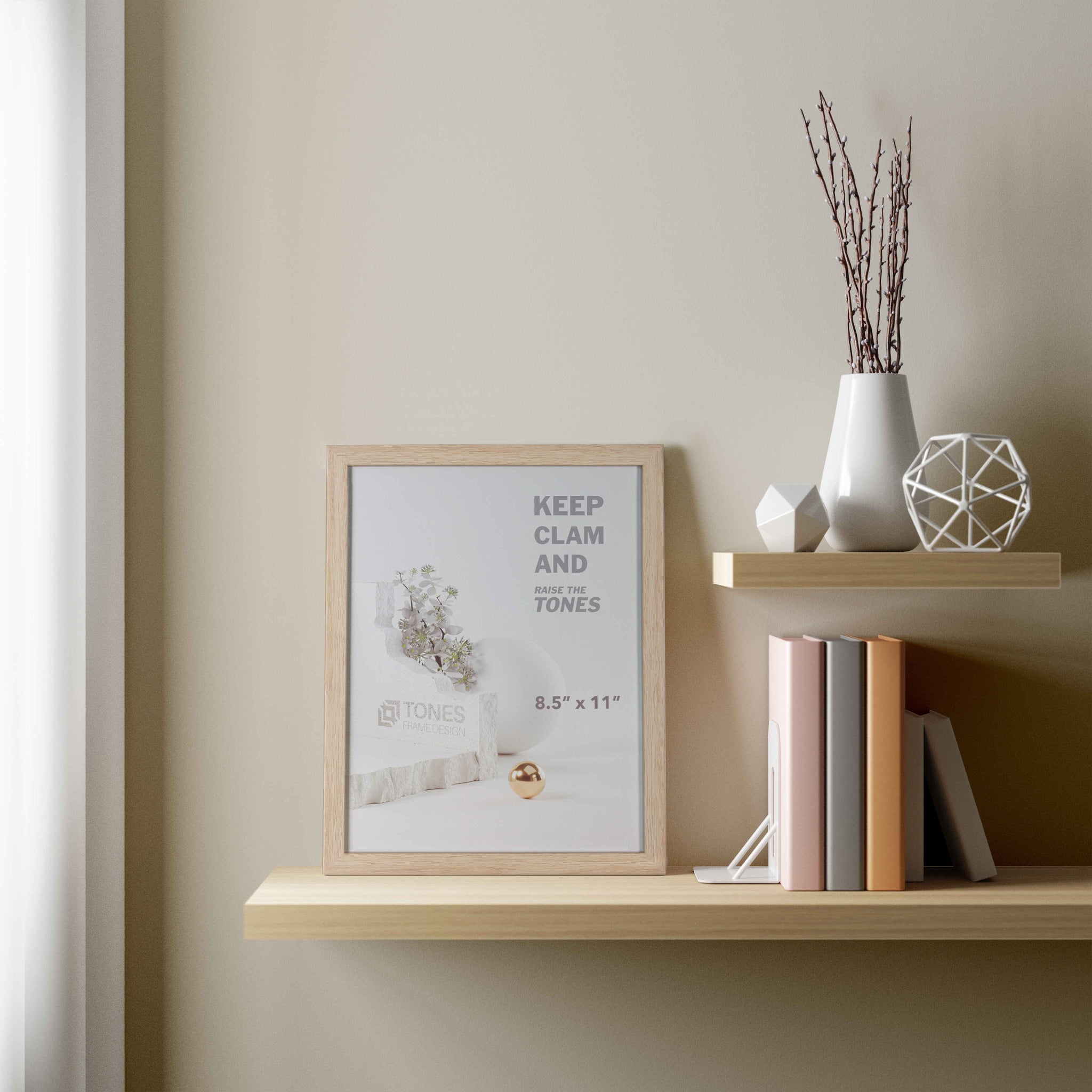 Tones 8.5x11 Dendro Wooden Gallery Frame| 22x28 cm Picture Frame