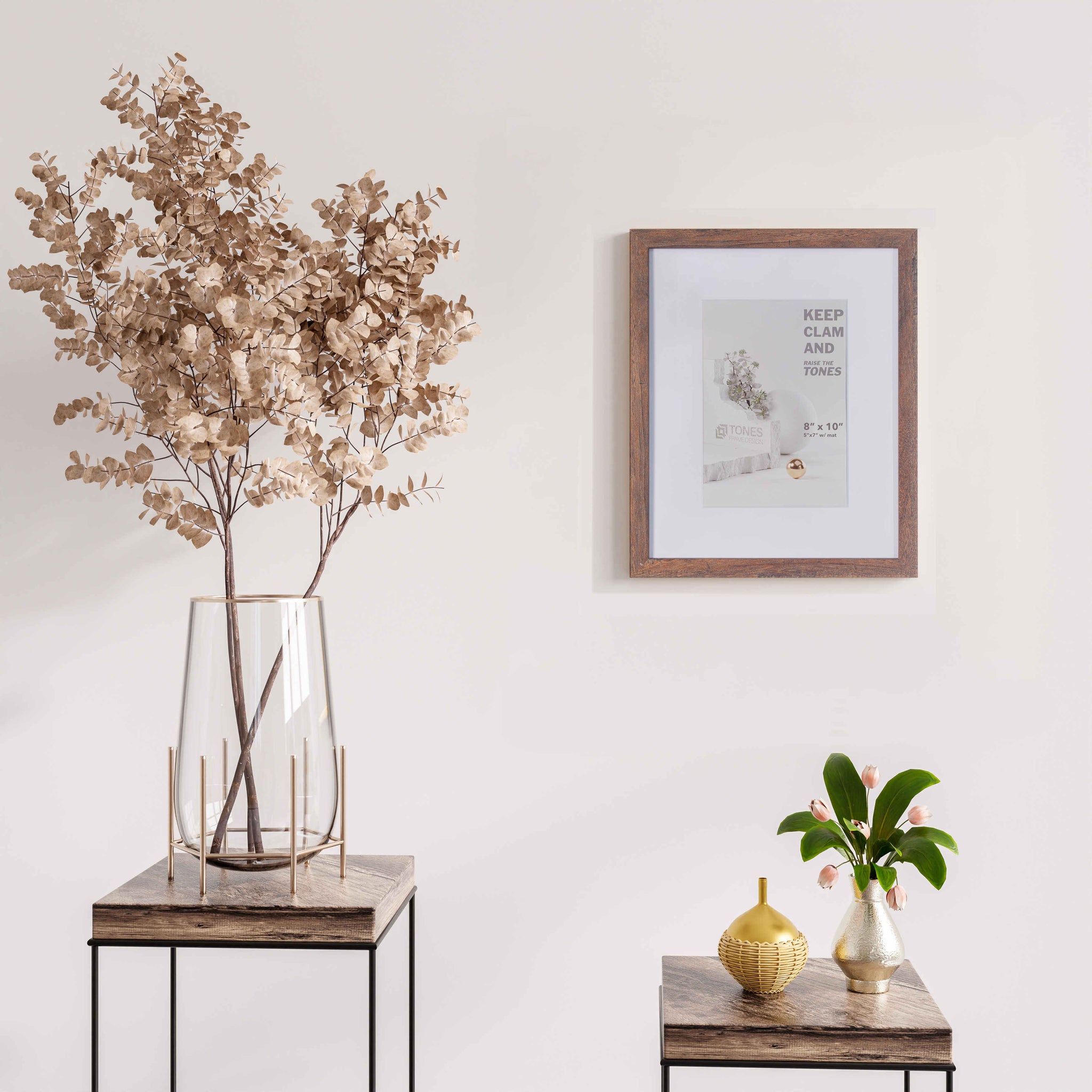 8x10 Dendro Wooden Picture Frame 2PK| 20x25 cm