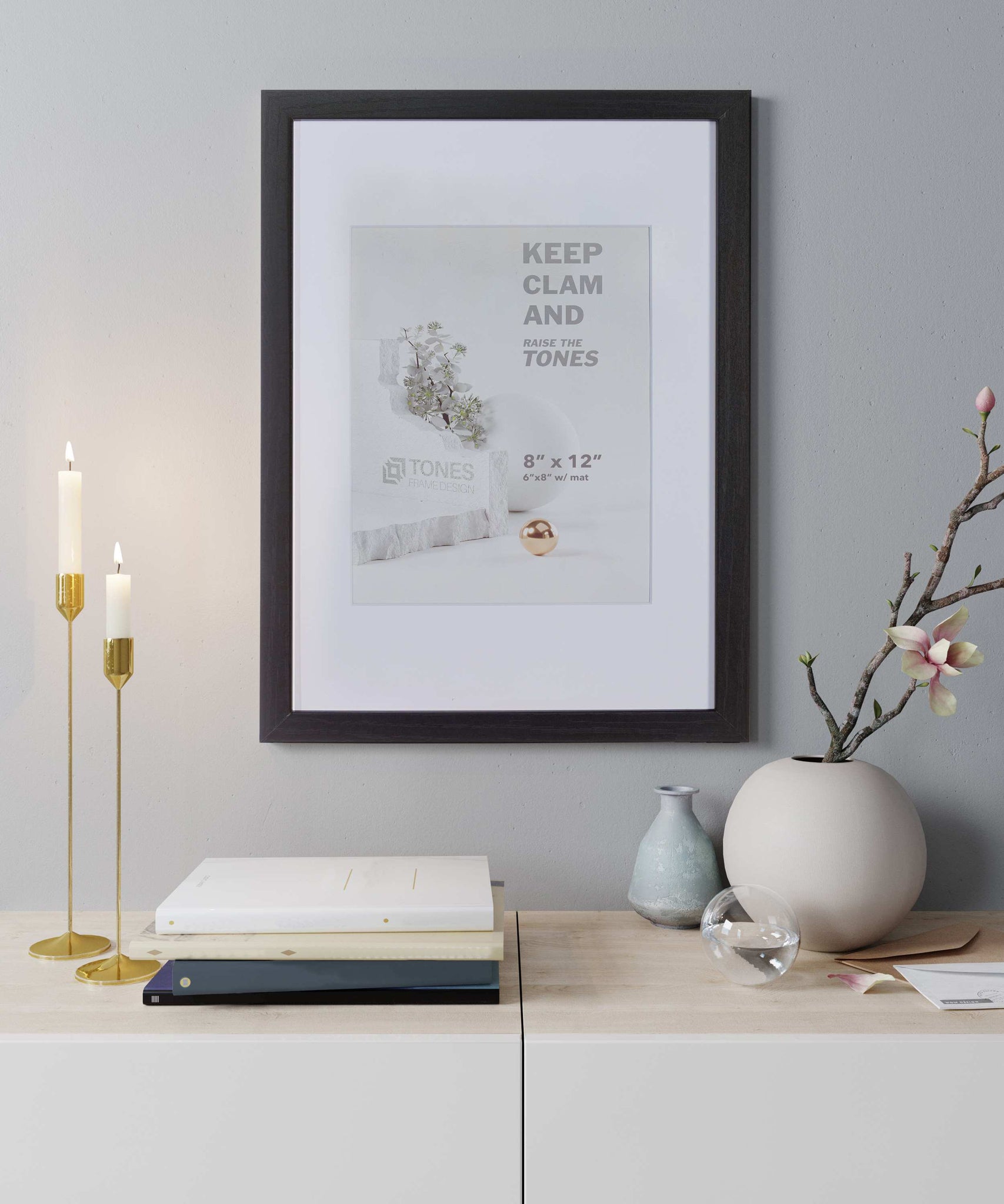 Tones Frame Design | Black 8x12 Dendro Wooden Picture Frame| 20x30 cm
